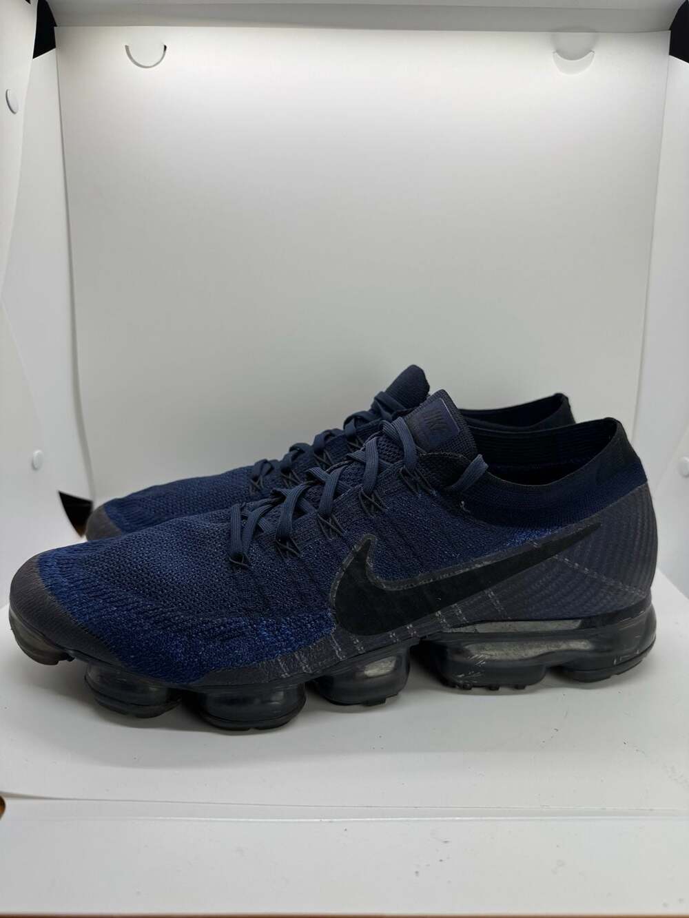 Nike Air VaporMax Flyknit College Navy Midnight Blue Size 13 (849558-400) *READ*
